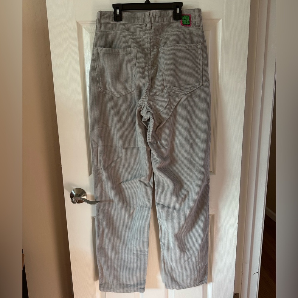 Empyre Tori 90s Light Grey Corduroy Skate Pants Size 7 - Picture 5 of 8